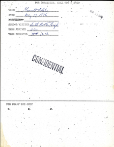 Citywide Coordinating Council daily monitoring report for South Boston High School by Everett Blake, 1976 May 19