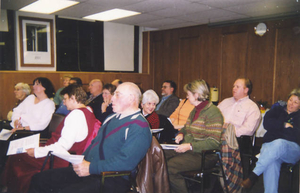 Typical WCONA meeting--mostly Waltham city residents