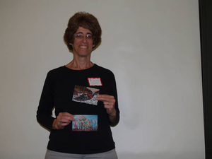 Christine Twombly at the Brewster Mass. Memories Road Show