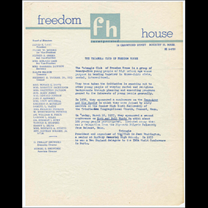 The Triangle Club of Freedom House