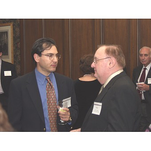 Barry Karger talking at gala dinner in honor of John Hatsopoulos