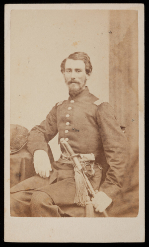 Studio portrait of Soldier White, Boston, Mass., 1860-1861