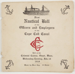 First Nautical Ball of the Officers and Employees of the Cape Cod Canal invitation