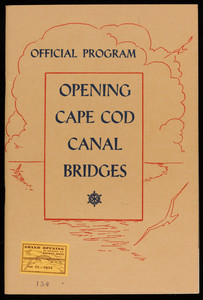 Opening Cape Cod Canal Bridges official program (2 copies)