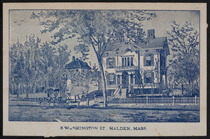 Sample card for 5 Washington Street, Malden, Mass., undated