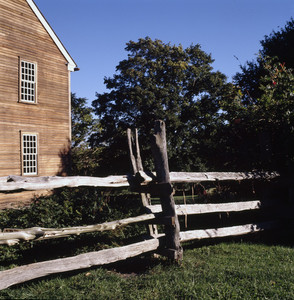 Exterior view with fence, Watson Farm, Jamestown, R.I.