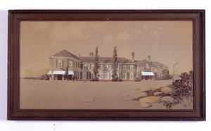 Presentation perspective of the Earle Perry Charlton House, Pond Meadow, Westport Harbor, Mass., 1915