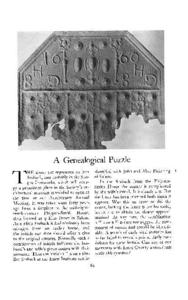 A Genealogical Puzzle