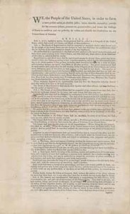 U. S. Constitution (second printing) with annotations by Elbridge Gerry
