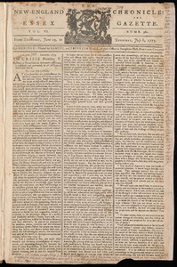 The New-England Chronicle: or, the Essex Gazette, 6 July 1775
