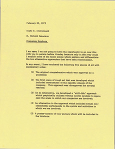 Memorandum from Mark H. McCormack to H. Richard Isaacson