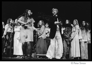 Fairfax Street Choir performing on last night of the Kohoutek Celebration of Consciousness: Lynnie Roth and Christopher Wear dancing