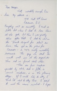 Letter from Judi Chamberlin to Margie Ambrosino
