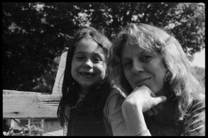 Young girl and mother, Montague Farm Commune