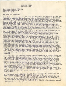 Letter from the William Pickens to the Executive Secretary of The NAACP