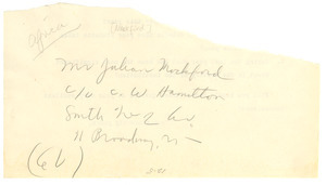 Address of Julian Mockford