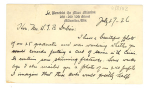 Letter from Philip Steffes to W. E. B. Du Bois