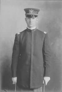 Clifton L. Flint in military drill uniform