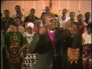 Archbishop Desmond Tutu with Bill Moyers