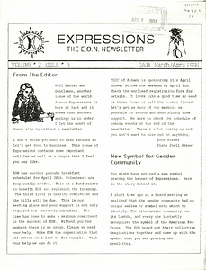 Expressions: The EON Newsletter Vol. 2 Issue 3 (March/April, 1991)