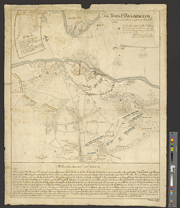 To his e[xcellency] G. Washington commander in chief of the armies of the United States of America this plan of the investment of York and Goucester [sic] has been surveyed and laid down, and is most humbly dedicated
