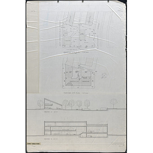 Existing site plan and proposed site plan drawings for Harriet Tubman House