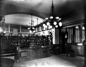 Main room and stacks, Frost Public Library