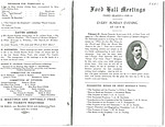 Ford Hall Meetings program, February 27, 1909