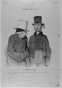 Une RENCONTRE AGRÉABLE. Sapristi!... passez votre chemin! quand on fait votre état, on ne s'amuse pas à regarder les passants. --- - Quand on exerce une profession comme la vôtre on n'a s'amuse pas à fixer ses regards sur les passants ....