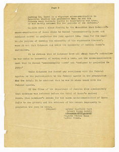 Statement by Citizens National Committee for Sacco and Vanzetti concerning President Calvin Coolidge, circa August 1927