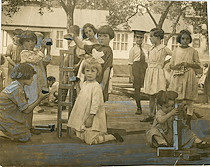 Children with Blocks