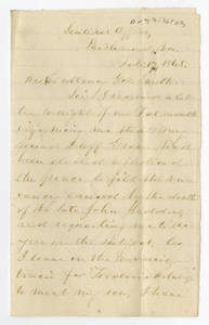 Letters to William Smith from Dunnington-French