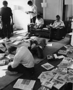 Students working, 1970