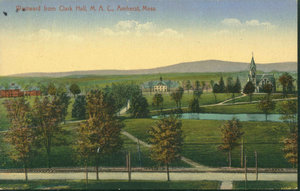 Westward from Clark Hall at Massachusetts Agricultural College