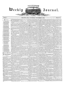 Chicopee Weekly Journal, November 5, 1853