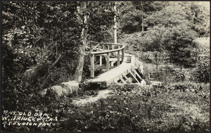Side view of old dam
