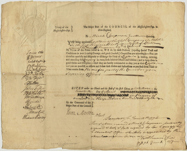 Military appointment of Micah Chapman, 1776 April 20