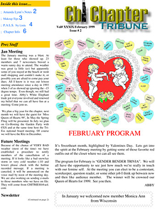 Chi Chapter Tribune Vol. 39 Iss. 02 (February, 1999)