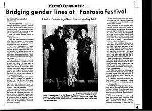Bridging Gender Lines at Fantasia Fair (October 28, 1985)