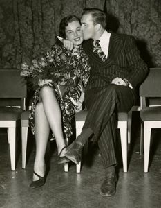 Couple at a Suffolk University dance, 1949