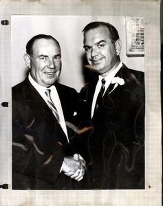 John Joseph Moakley and unidentified man, 1950s