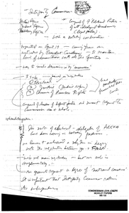 Handwritten notes regarding Jesuit murder case