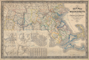 New map of Massachusetts: compiled from the latest and best authorities