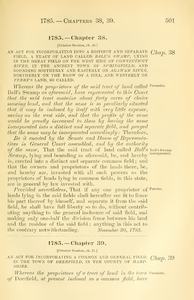 1785 Chap. 0039 An Act For Incorporating A Common And General Field, In The Town Of Deerfield, In The County Of Hampshire.