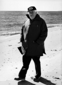Thomas P. O'Neill walking along Cape Cod beach