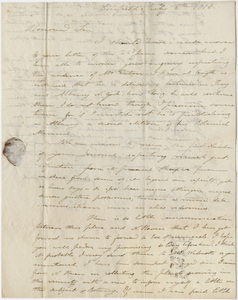 Edward Hitchcock letter to Benjamin Silliman, 1818 July 6