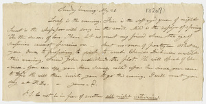 Edward Hitchcock letter to Orra White, 1820? May 21