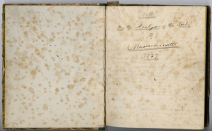 Edward Hitchcock research notes, "Notes on the Analysis of the Soils of Massachusetts," 1837
