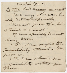 Edward Hitchcock sermon notes, 1835 July