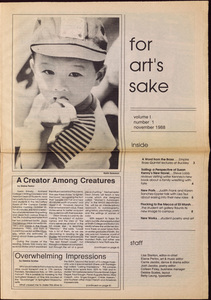 For art's sake, 1988 November